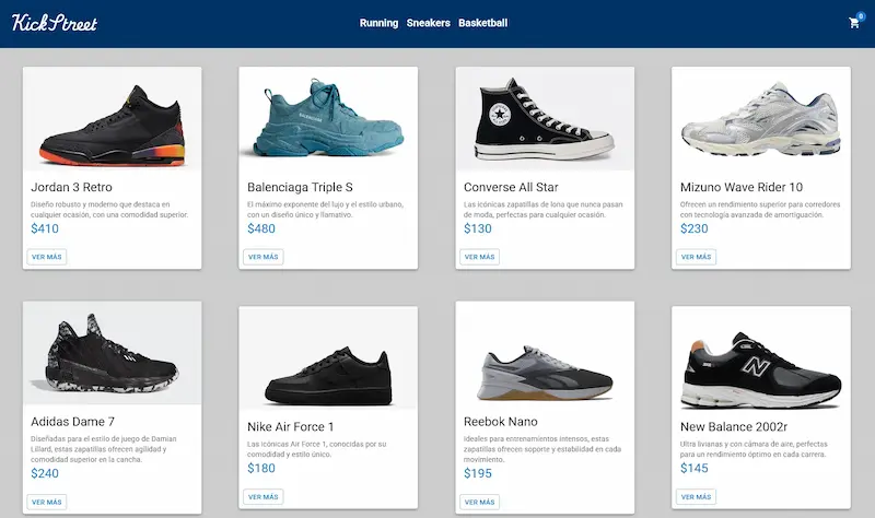 Sneakers E-commerce Preview
